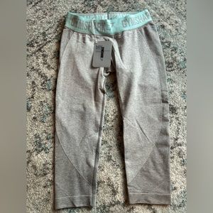 Gym shark flex cropped legging light grey